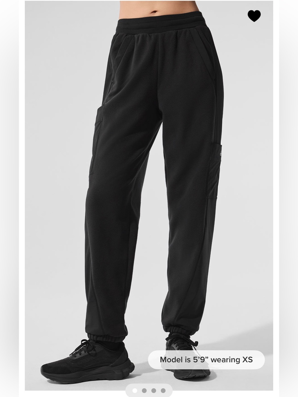 Alo yoga Polar Fleece Wintry Mix Pant - Black